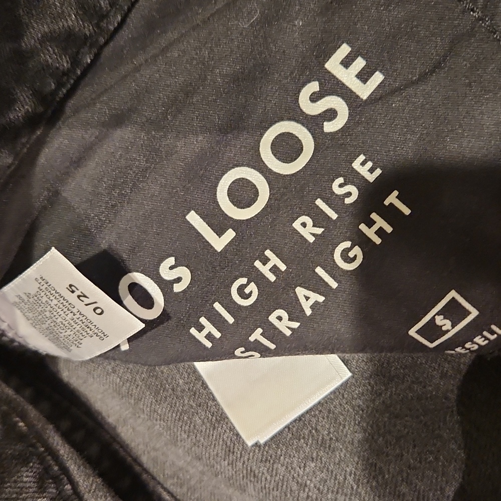 ❤️ NWT! LUCKY BRAND 90'S LOOSE HIGH RISE STRAIGHT LEG DISTRESSED JEANS, 0 (25) - Picture 8 of 13